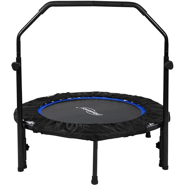 vertraging leerling Rijp physionicsr-fitness-trampoline-o-101-cm-in-hoogte-verstelbare-handgreep-tot- 150-kg-inklapbaar-mini-trampoline-aerobic-trampoline -voor-volwassenen-en-kinderen-indoor-jumper-rebounder