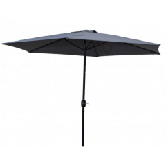 Parasol, parasol 300cm, strakke parasol, zonnescherm grijs