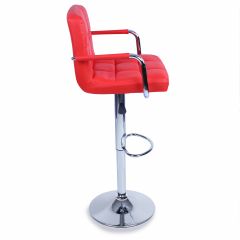 Tresko-Barkruk set van 2-rood- bar stoel- aanrecht kruk- keukenkruk- lounge stoel