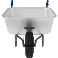 TIMBERTECH- Kruiwagen Blauw, verzinkt met luchtbanden, 100 liter, tot 210 kg