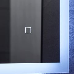 LED Badkamer spiegel 100x60 cm, horizontaal of verticaal te plaatsen, dimbaar