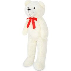Teddybeer, wit, 130cm, knuffelbeer, Valentijn