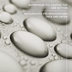 Jago- Afdekzeil Grijs, 650 g/m², 4 x 7 meter, waterdicht en scheurvast, met oogjes, pvc-beschermzeil, vrachtwagenzeil, geweven zeil, regenzeil