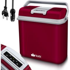 Tillvex- Koelbox, coolbox, 24 liter, rood