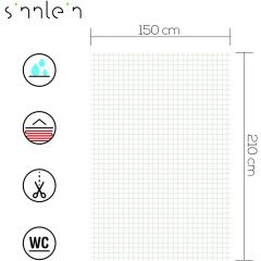 Sinnlein- Antislipmat 150 x 210 cm, tapijtonderlegger, tapijtstopper, tapijtonderlegger op maat te snijden, antislip en geschikt voor vloerverwarming