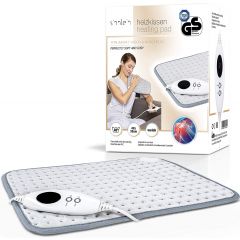Sinnlein- Elektrisch warmtekussen van fleece - verwarmingskussen - verwarmingsdeken voor kussen - verwarmingskussen voor nek en rug - met automatische uitschakeling - 6 temperatuurniveaus - wasbaar tot 40 °C - met digitaal display - 30 x 60 cm