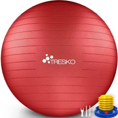 Yogabal Rood 85 cm, Trainingsbal, Pilates, gymbal