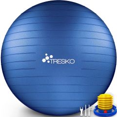Fitnessbal, yogabal met pomp - diameter 65 cm - IndigoBlue