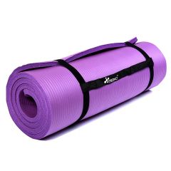 Yoga mat lila, 190x100x1,5 cm dik, fitnessmat, pilates, aerobics