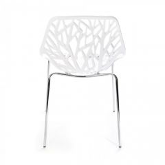 Designerstoel eetkamerstoel Caluna set van 4 stuks in wit