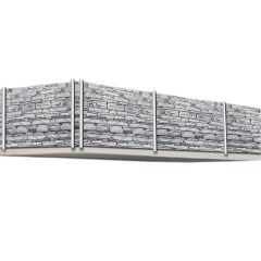 Balkonscherm, windscherm, balkon decoratie, baksteen structuur