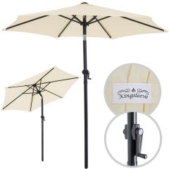 Kingsleeve- Parasol met slinger en kantelfunctie, beige