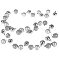 Kerstboomverlichting Kerstverlichting - met Kerstballen 40 LED - 2 m - Zilver