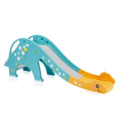 Kinderglijbaan Brontosaurus in turquoise/ geel