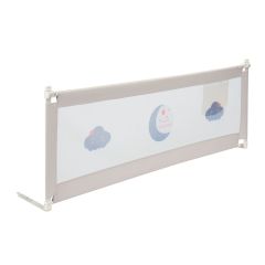 Baby Vivo- bedhek- bedrek- in hoogte verstelbare- bedrail 180 x 65 cm - grijs