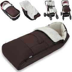 Voetenzak, bruin, kinderwagen voetenzak, wintervoetenzak