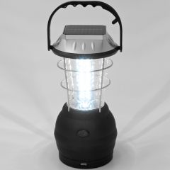 Solar campinglamp - tentlamp - lantaarn - zaklamp - vislamp met 36 LED's