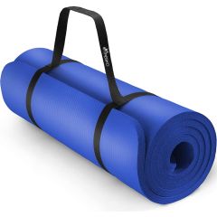 Yoga mat donkerblauw, 190x100x1,5 cm, fitnessmat, pilates, aerobics
