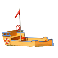 Zandbak, speeltoestel, boot, schip