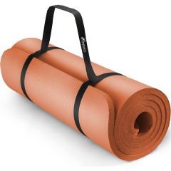 Yoga mat oranje, 190x100x1,5 cm, fitnessmat, pilates, aerobics