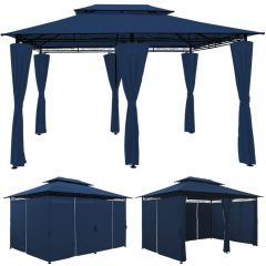 Paviljoen Topasa, 4x3 meter, partytent, Blauw