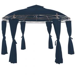 Paviljoen Toscana,  3,5 meter doorsnee, partytent, Blauw