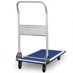 Inklapbare metalen plateauwagen, plaatwagen, platformwagen, transportkar max. 150 kg