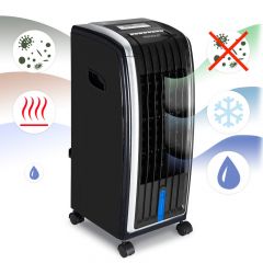 4 in 1 mobiele airco met afstandbediening, 7 Liter, ventilator met luchtbevochtiging en luchtzuivering