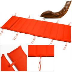 Saunabed kussen, oranje, kussen voor ligbed, ligbedkussen, loungekussen, saunaloungebed kussen
