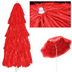 Parasol, zonnescherm, "Hawai", Rood