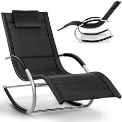 Tillvex- schommelstoel zwart-tuin ligstoel- relax ligstoel- ligstoel schommel- ligstoel camping