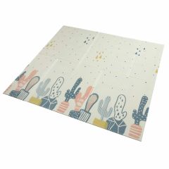 Baby Vivo speelkleed-speelmat- dubbelzijdig met straat en cactus motief- 200 x 180 cm-antislip-opvouwbaar