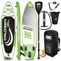  RE: SPORT-SUP Board 320 cm groen-supboard- opblaasbaar- stand up paddle set- surfboard --paddling premium