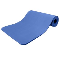 Yoga mat donkerblauw 1,5 cm dik, fitnessmat, pilates, aerobics