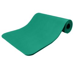 Yoga mat groen 1 cm dik, fitnessmat, pilates, aerobics