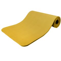 Yoga mat geel 1,5 cm dik, fitnessmat, pilates, aerobics